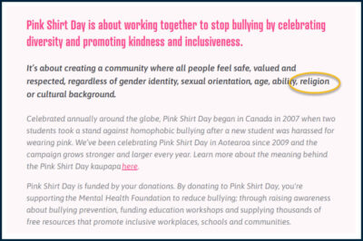 About Pink Shirt Day