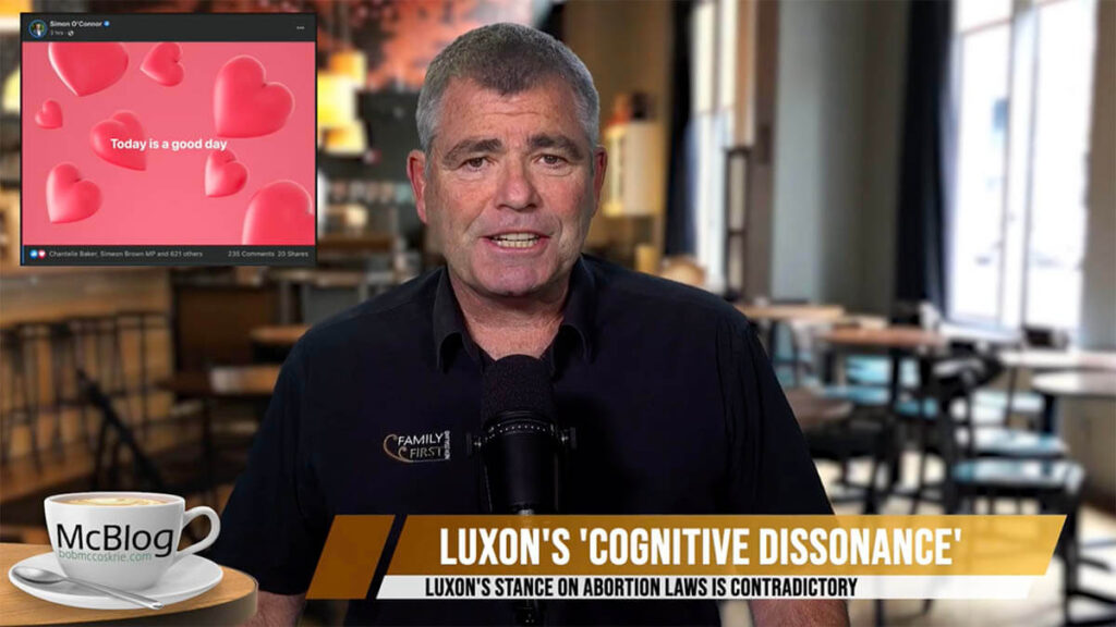McBLOG - The cognitive dissonance of Luxons abortion views