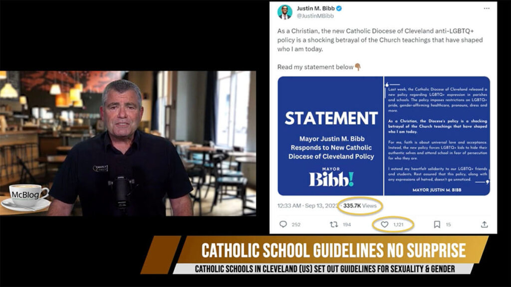 McBLOG - US Catholic School sexuality & gender guidelines should surprise no-one