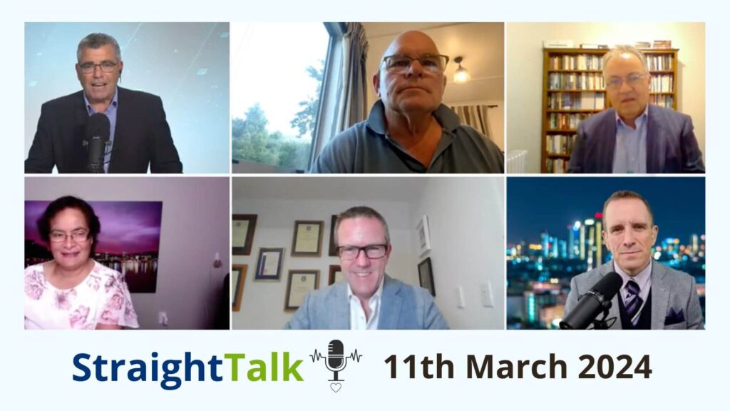 Our StraightTalk Panelists this week are Rodney Hide, Prof. Rex Ahdar, Ate Mola, Simon O'Connor, and Brendan Malone.