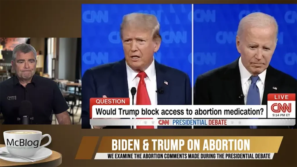 McBLOG - Trump & Biden debate abortion