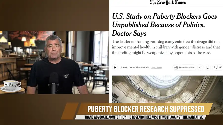 McBLOG - Revealed Puberty blocker research being suppressed