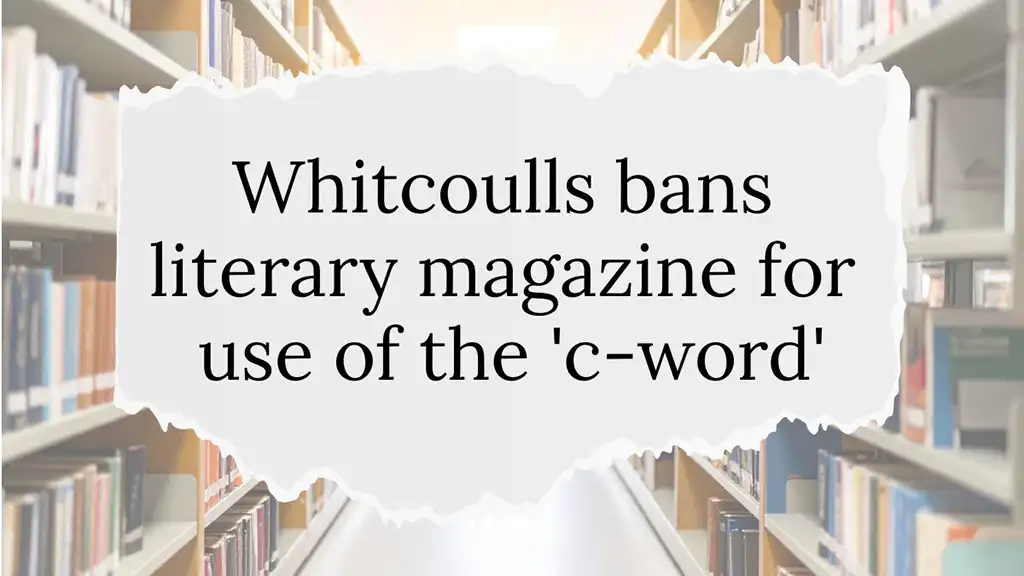 Whitcoulls bans literary magazine