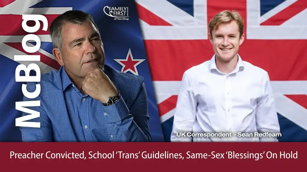 McBlog: Preacher prosecuted, school 'trans' guidelines, same-sex 'blessings' on hold