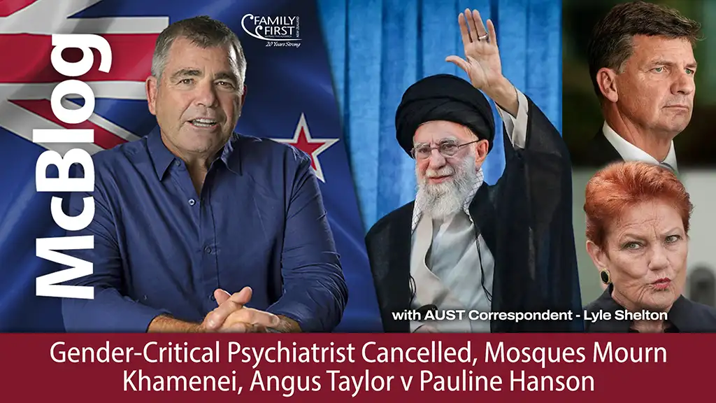 McBlog: Gender-Critical Psychiatrist Cancelled, Mosques Mourn Khamenei, Taylor v Hanson