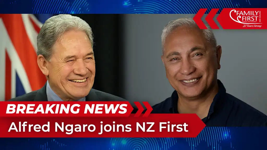 Breaking News - Alfred Ngaro joins NZ First