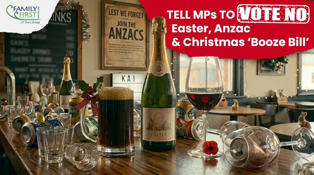 SPEAK UP! Easter, Christmas & Anzac Day "Booze Bill"