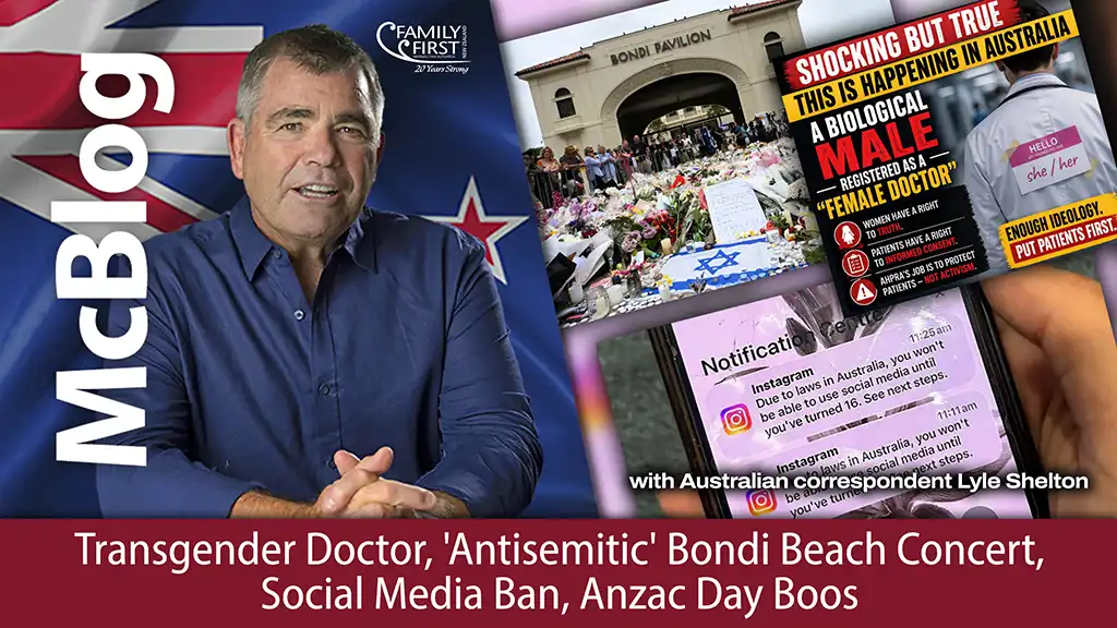 McBlog: Transgender Doctor, 'Antisemitic' Bondi Beach Concert, Social Media Ban, Anzac Day Boos