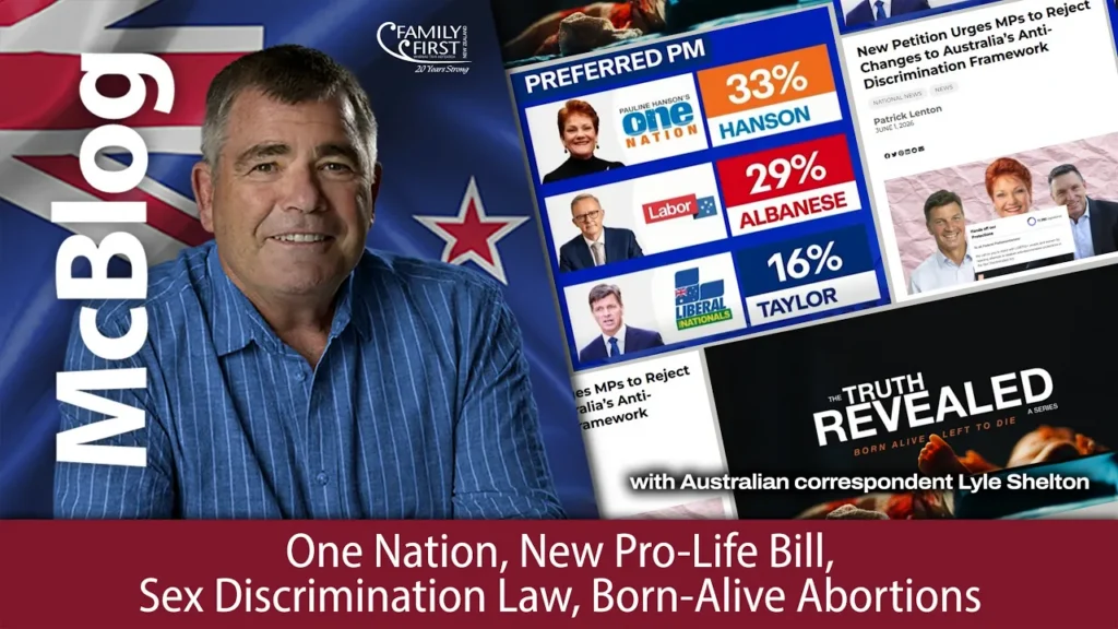 One Nation, New Pro-Life Bill, Sex Discrimination Law, Born-Alive Abortions