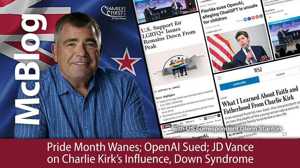 Pride Month Wanes; OpenAI Sued; JD Vance on Charlie Kirk’s Influence, Down Syndrome Pride Month Wanes; OpenAI Sued; JD Vance on Charlie Kirk’s Influence, Down Syndrome