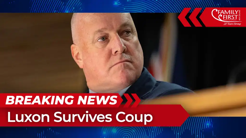 Breaking News - Christopher Luxon survives confidence vote