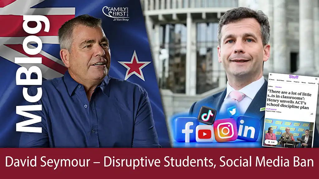 McBlog: David Seymour - Disruptive Students, Social Media Ban