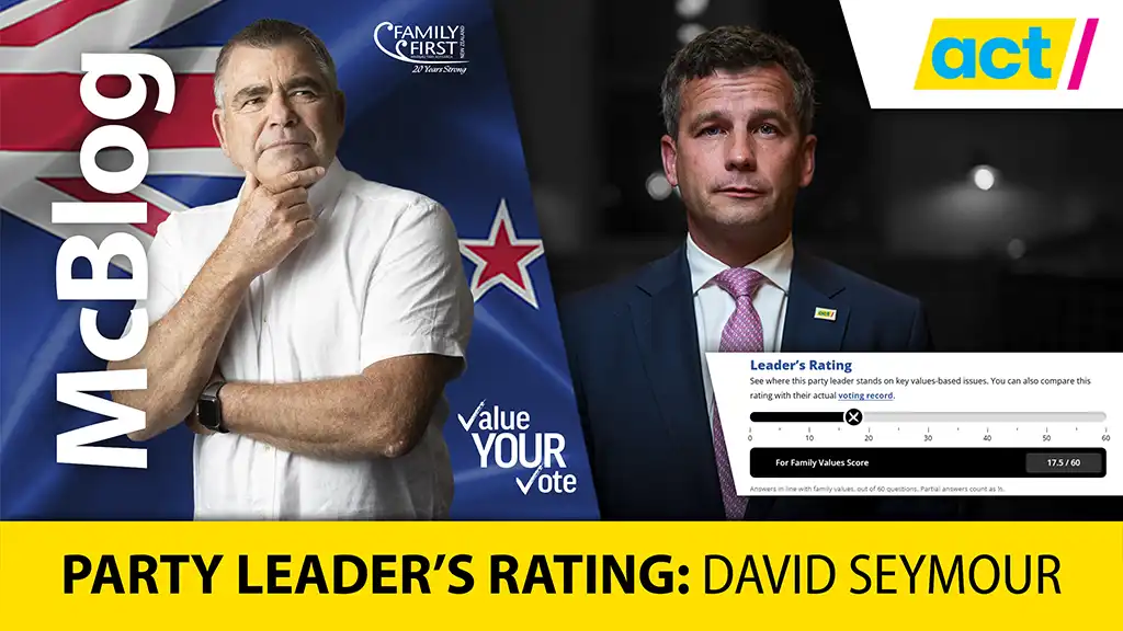 McBlog: Report Card - David Seymour (ACT Party)