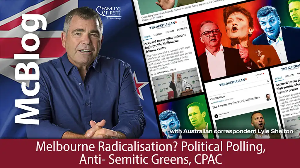 Melbourne Radicalisation, Political Polling, Anti- Semitic Greens, CPAC